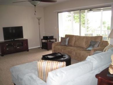 Living room with flat screen TV